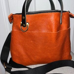 852LeatherShop Autumn Orange Mini Stevie